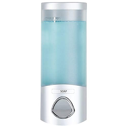 Satin Silver Wall-Mounted Touch-Free Liquid Soap Dispenser