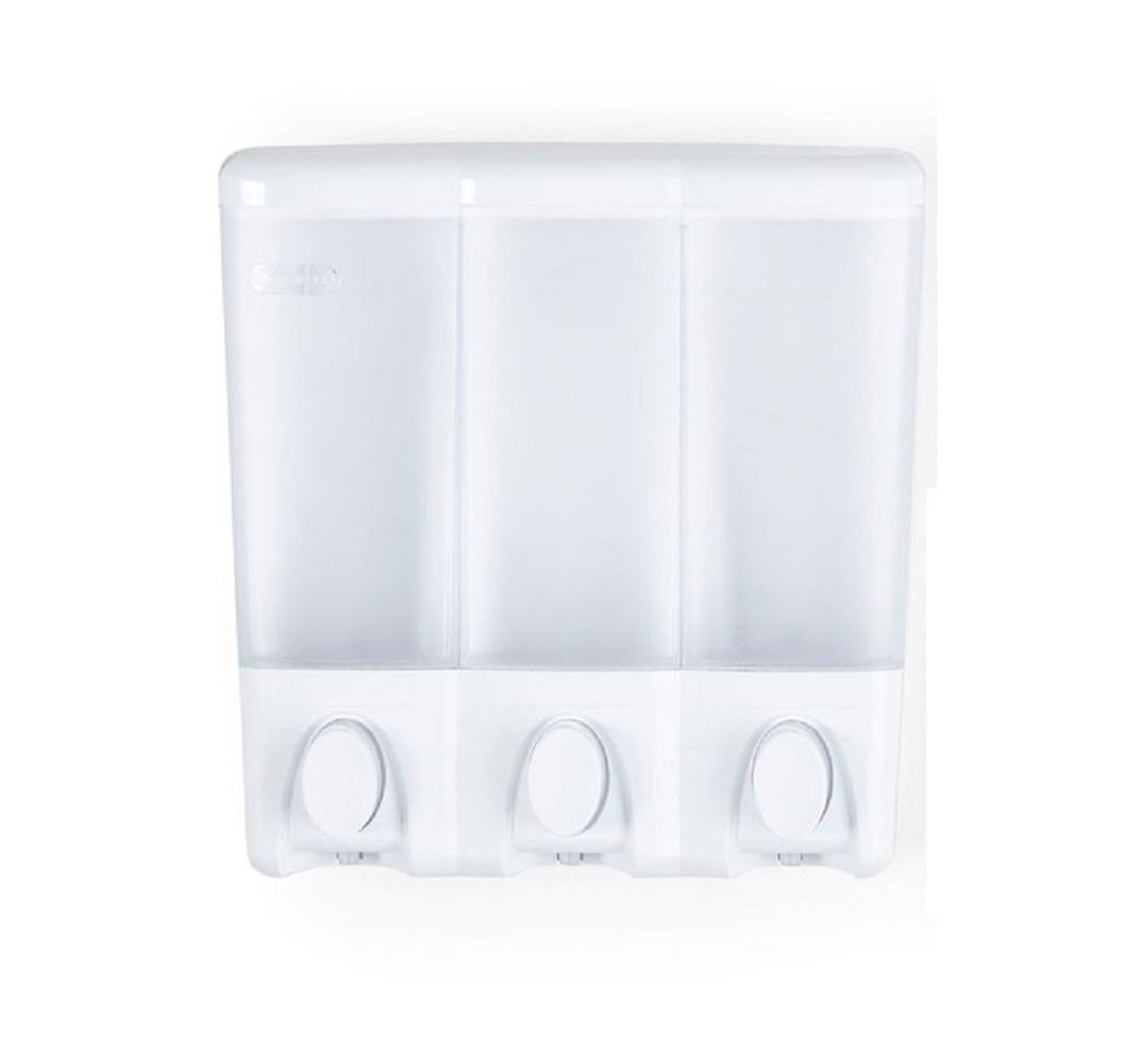 Clear Choice White ABS Plastic Shower Dispenser