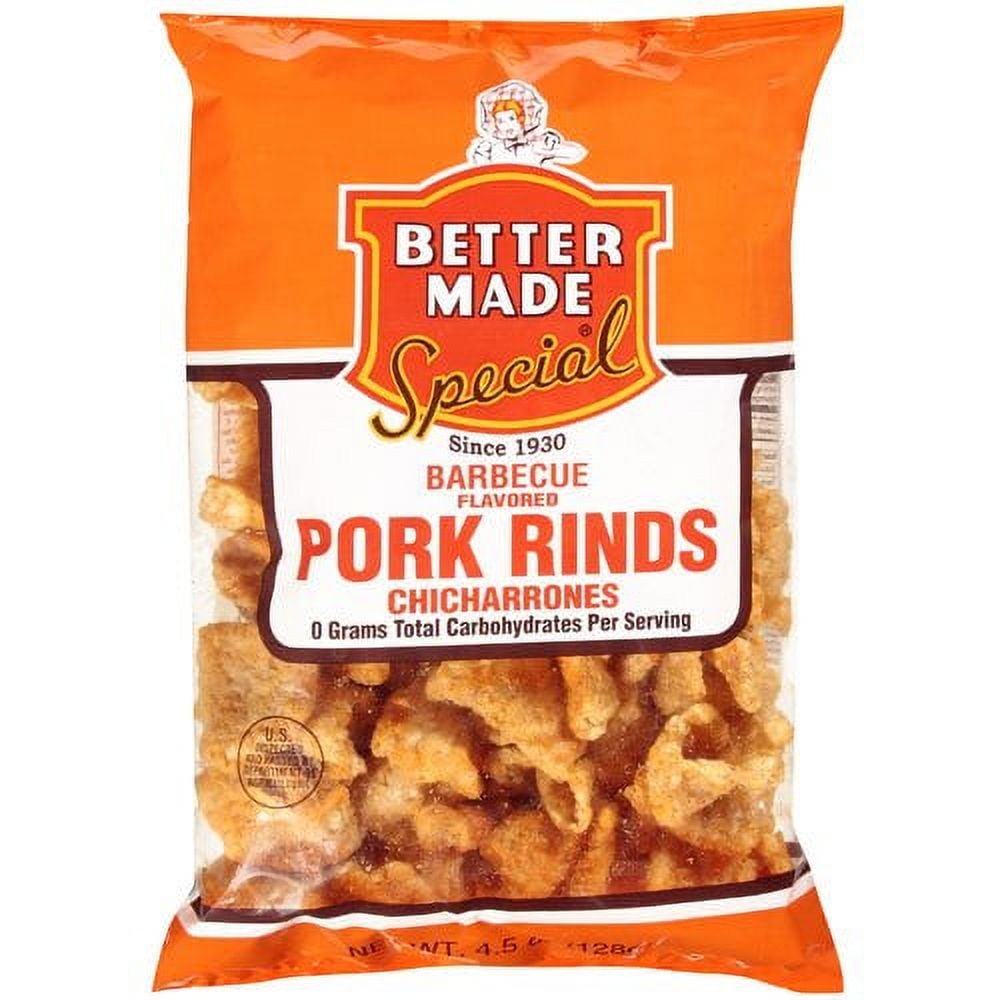 Better Made Special Barbecue Flavored Chicharrones Pork Rinds, 4.5 Oz