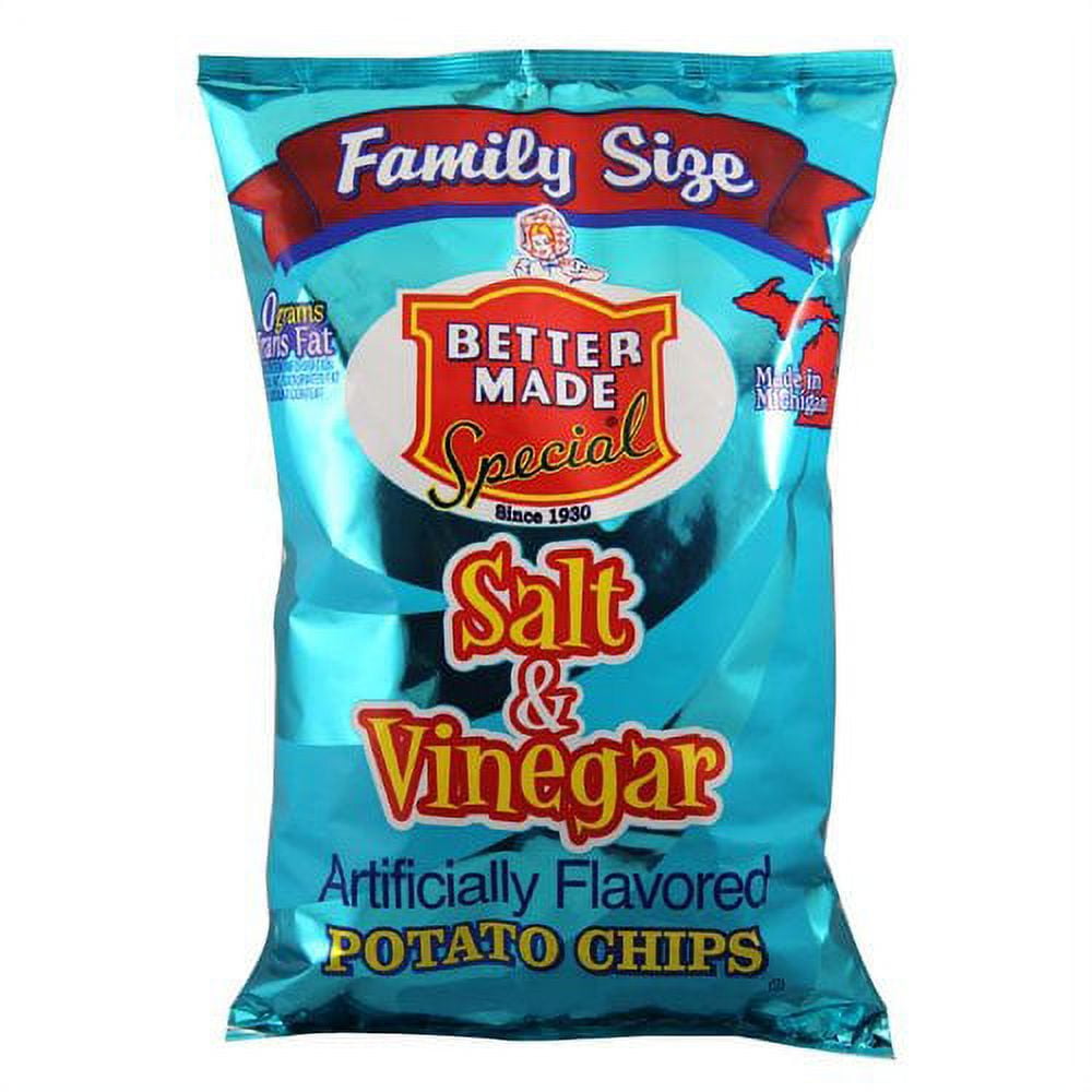 Better Made Special Salt & Vinegar Potato Chips Family Size, 9.5 Oz