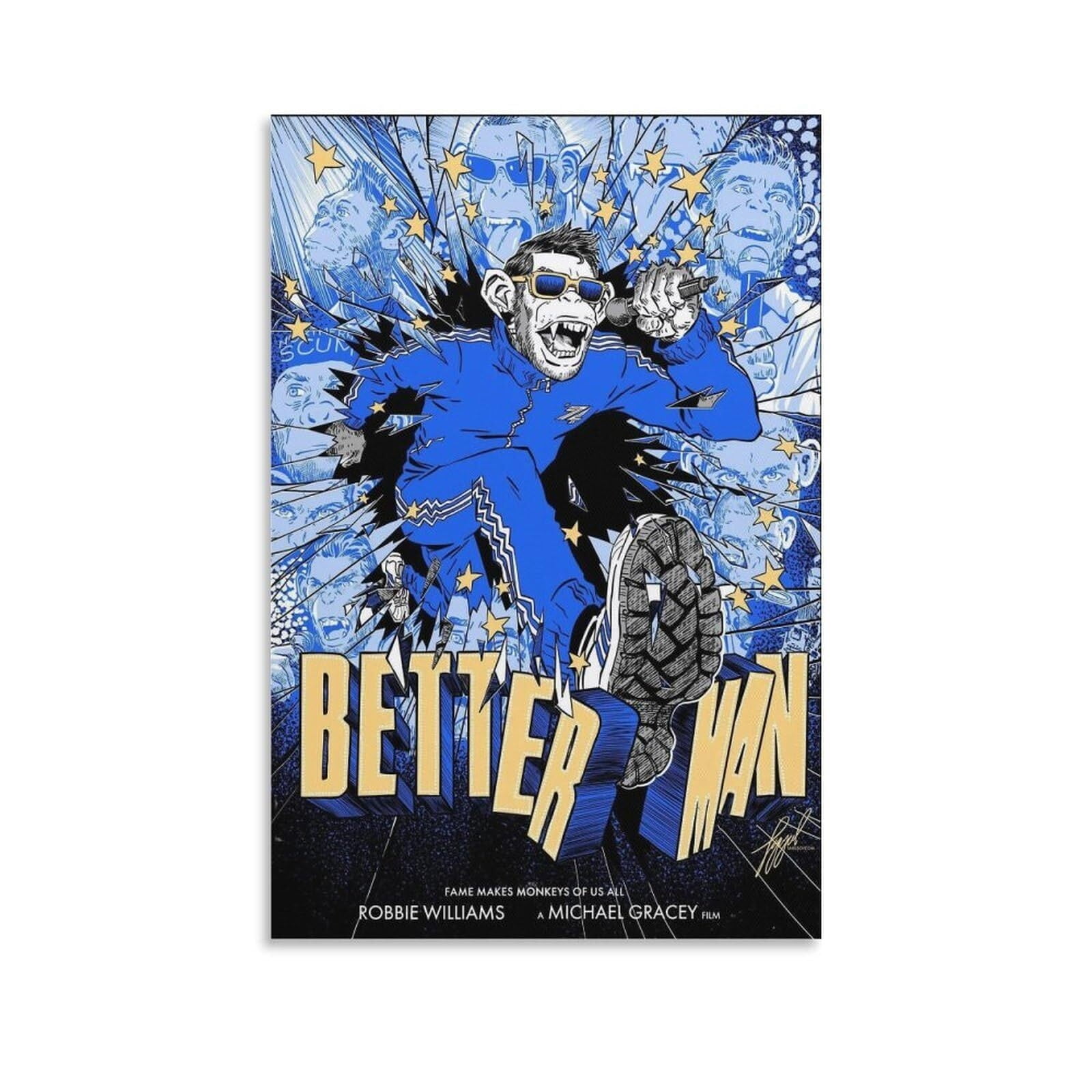 Better Man Movie Poster Canvas Wall Art Movie Poster Room Decor Wall