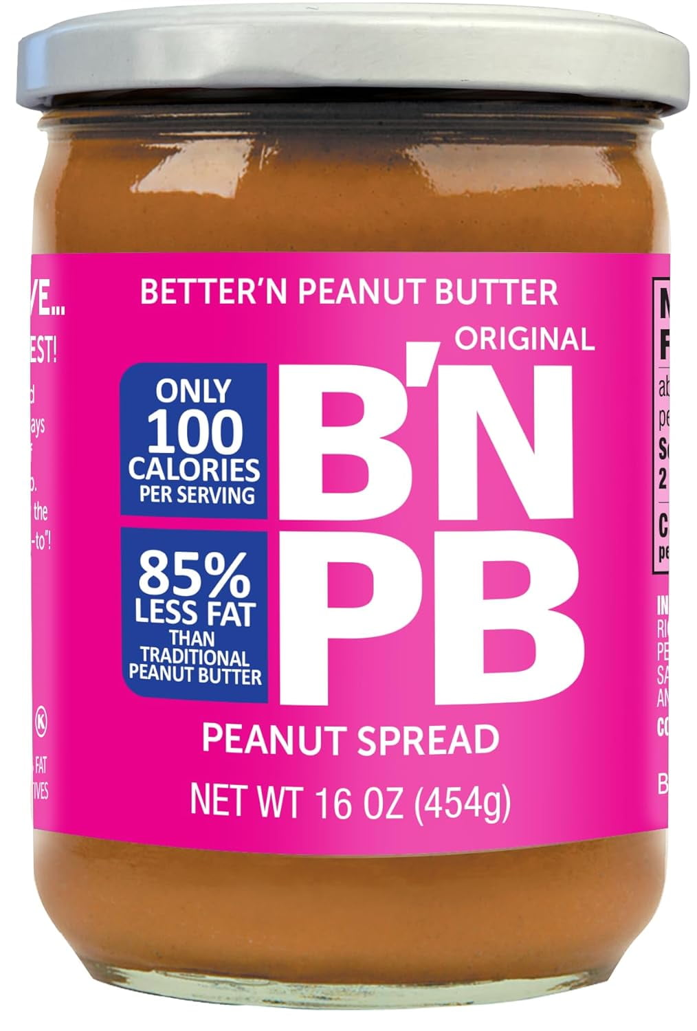 Better N Peanut Butter Gluten Free Peanut Butter Based Spread Original
