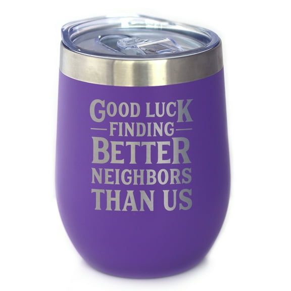 Bevvee Insulated Wine Tumbler 12 oz Better Neighbors Neighbor Gifts Tumblers
