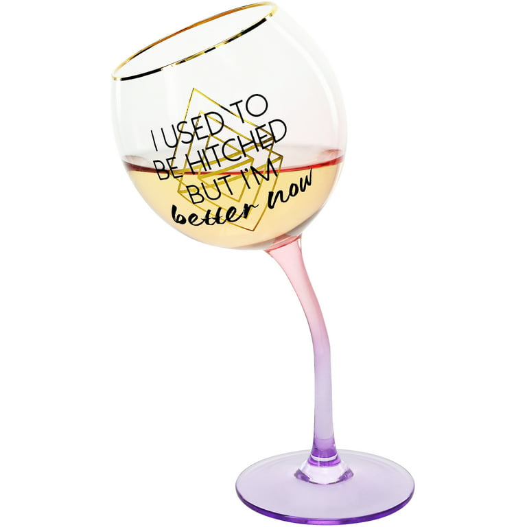 Better Now - 11 oz Tipsy Stemmed Wine Glass