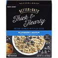 thumbnail image 1 of Better Oats Thick & Hearty Blueberry Muffin Instant Oatmeal with Flax Seeds, 15.1 oz, 1 of 6