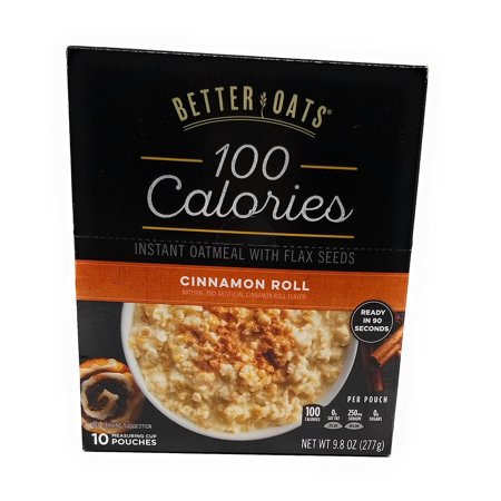 Better Oats OAT FIT Instant Oatmeal CINNAMON ROLL 9.8oz (3 Pack)