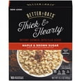 thumbnail image 1 of Better Oats Oat Revolution! Thick &amp; Hearty Maple &amp; Brown Sugar Instant Oatmeal With Flax, 10 Ct, 1 of 3