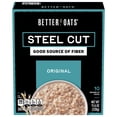 thumbnail image 1 of Better Oats Original, Steel Cut Oatmeal, Flax Seed, Instant Oatmeal, Hearty 10 Packets, 11.6 oz Box, 1 of 10