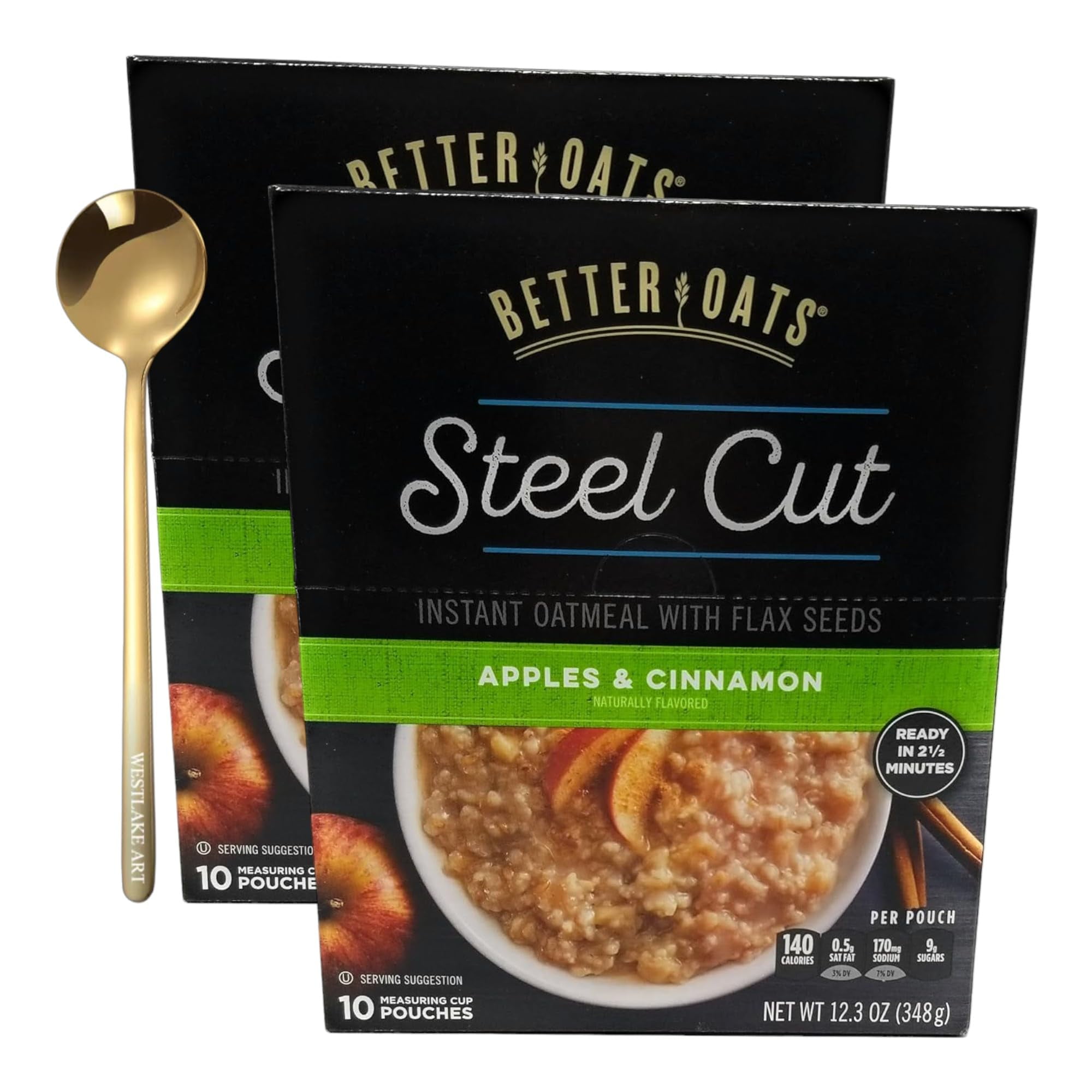Better Oats Steel Cut MMF7 Instant Oatmeal With Flax, Cinnamon