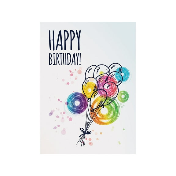 Better Office Birthday Cards with Envelopes 6" x 4" Multicolor 100/Pack (64531)