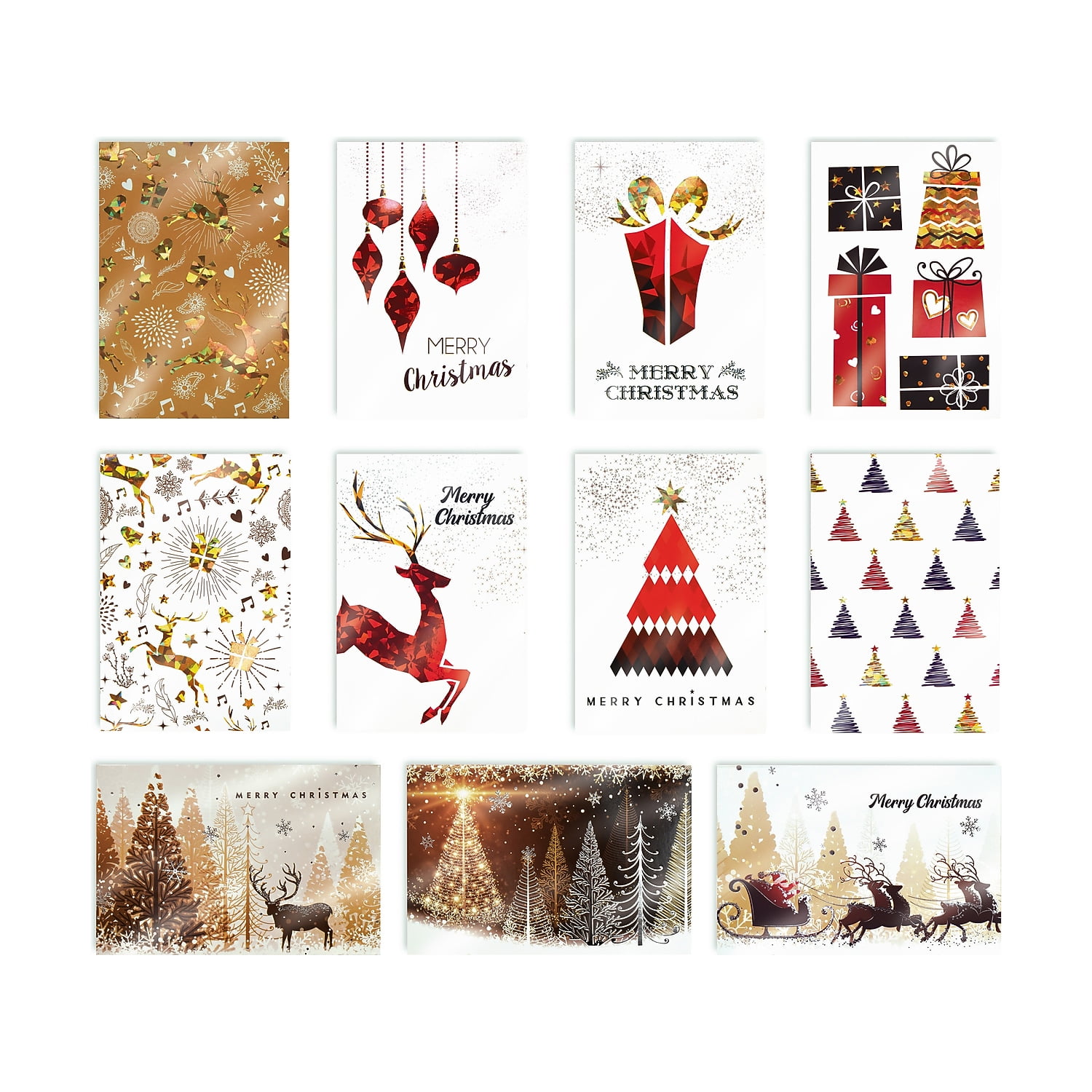 50 Pack - Snowy Landscape Cards With Envelopes - 4x6 Inch