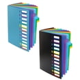 thumbnail image 1 of Better Office Products 24 Clear Pocket Expanding File Folder with 12 Colored Tabs, Letter Size, Holds 300 Sheets, Project File Organizer, Numbered Index on Cover,(1 Pack Black), 1 of 5