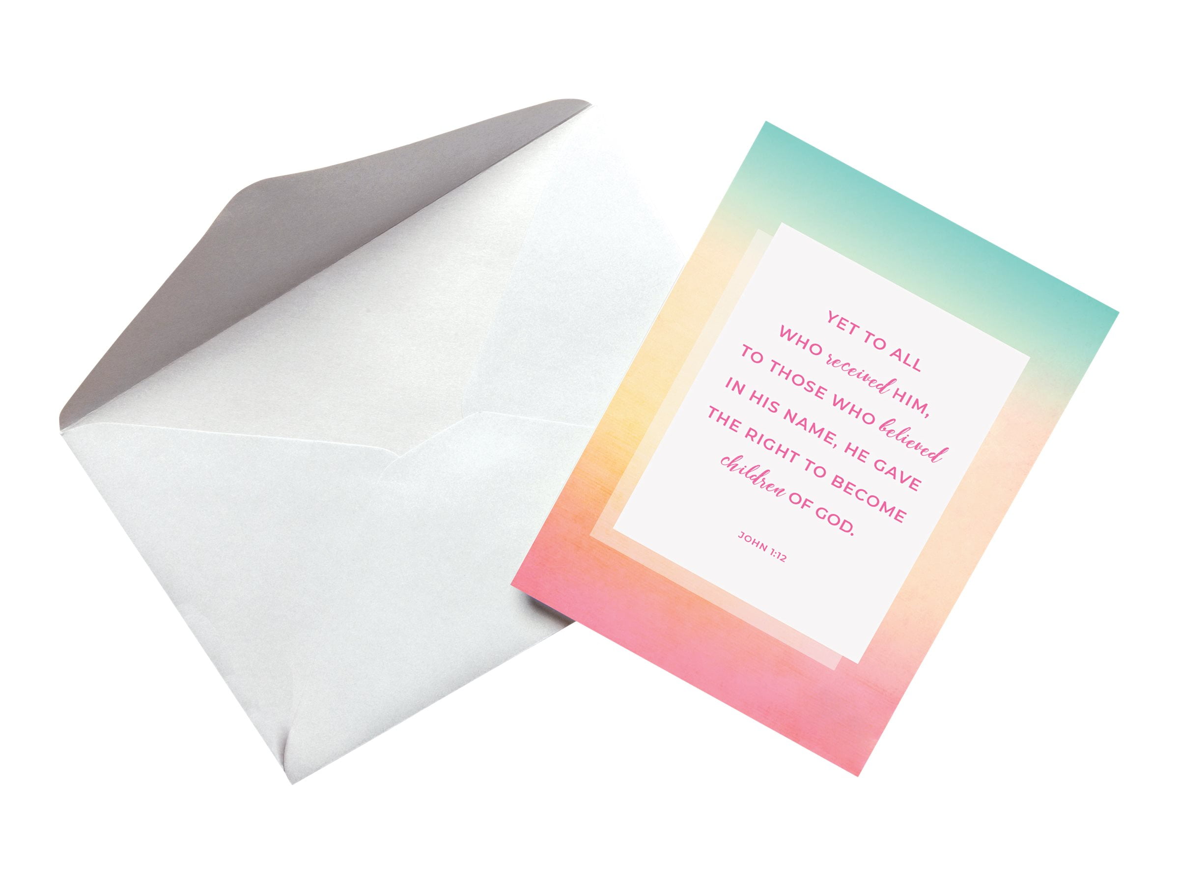Better Office Products 50Pack Inspirational Christian Greeting Cards