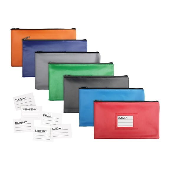Better Office Products 7 Days - Bag for money (pack of 7)