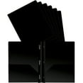 thumbnail image 1 of Better Office Products Black Plastic 2 Pocket Folders with Prongs, Heavyweight, Letter Size Poly Folders, 24 Pack, with 3 Metal Prongs Fastener Clips, Black, 1 of 3