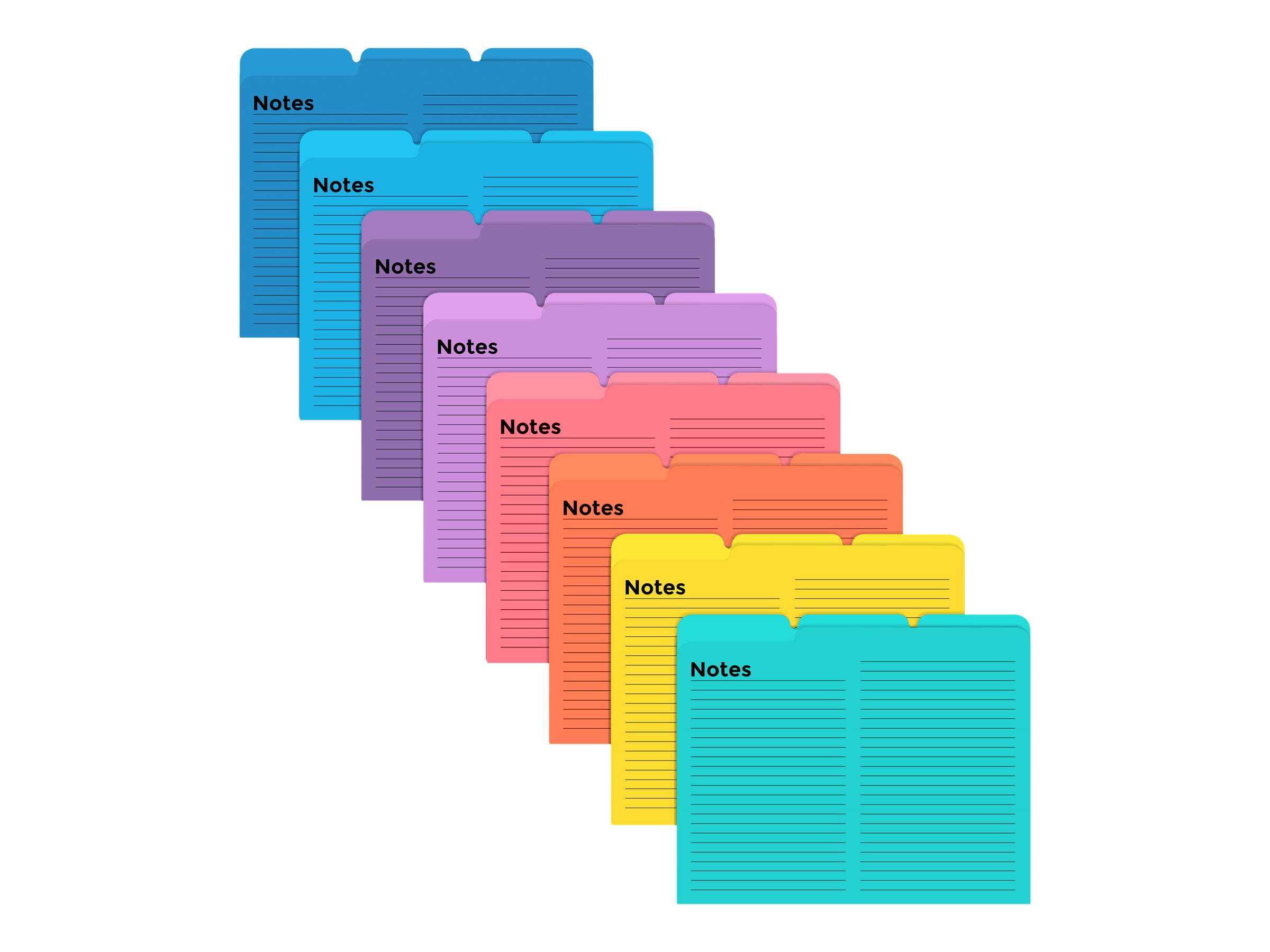 Better Office Products File folder for Letter tabbed assorted