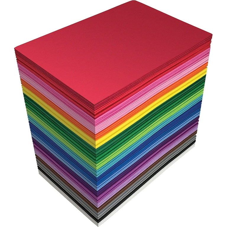 Better Office Products Foam Sheets 5.5 x 8.5 Inch Assorted