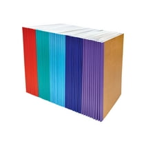 Better Office Products - Kraft notebook - stitched binding - A5 - 140 x 211 mm - 30 sheets / 60 pages - white paper - assorted color covers - paper (pack of 50)