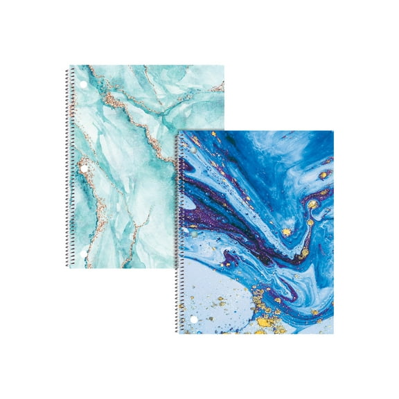 Better Office Products - Notebook - spiral-bound - - 100 sheets / 200 pages - College - 3 holes (pack of 2)