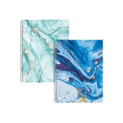 Better Office Products - Notebook - spiral-bound - 100 sheets / 200 pages - College - 3 holes pack of 2