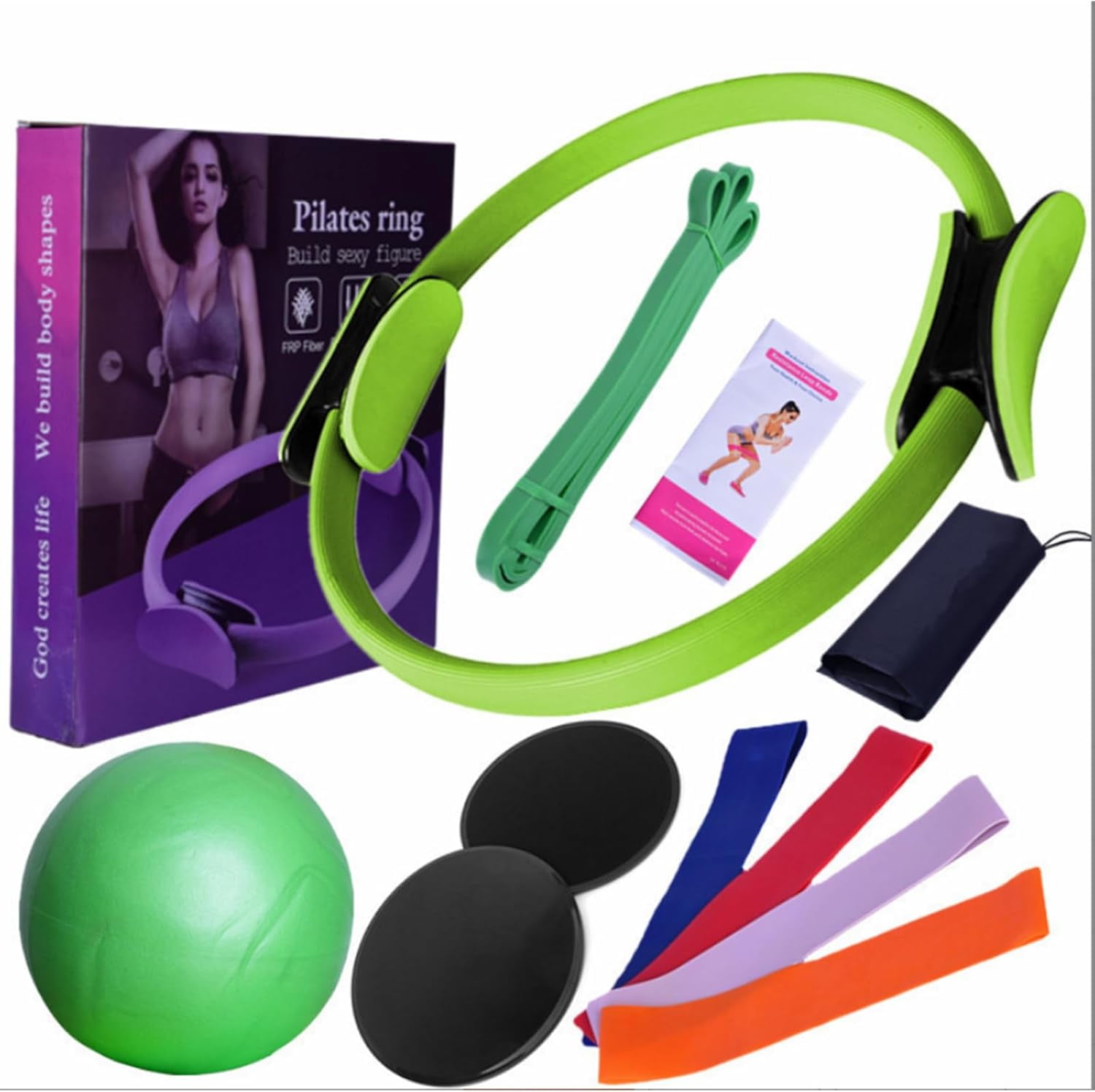 Better Pilates Kit, Pilates Essentials Kit voor vrouwen, Booty Bands