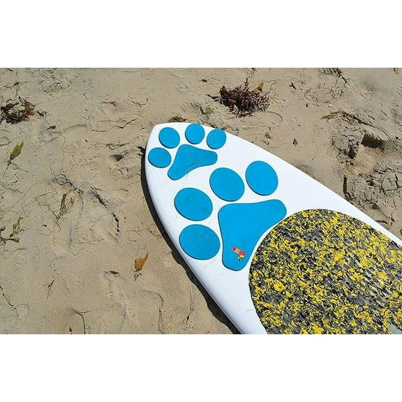 Better Surf than Sorry Pup Deck SUP Traction Pad for Dogs Stand Up Paddleboard Deck Padding (Paw Prints Style)