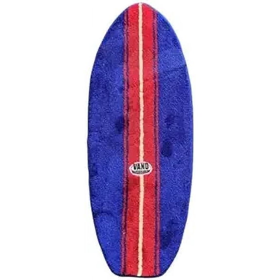 Better Surf than Sorry Vand Surfboard Rug mat Blue and Red