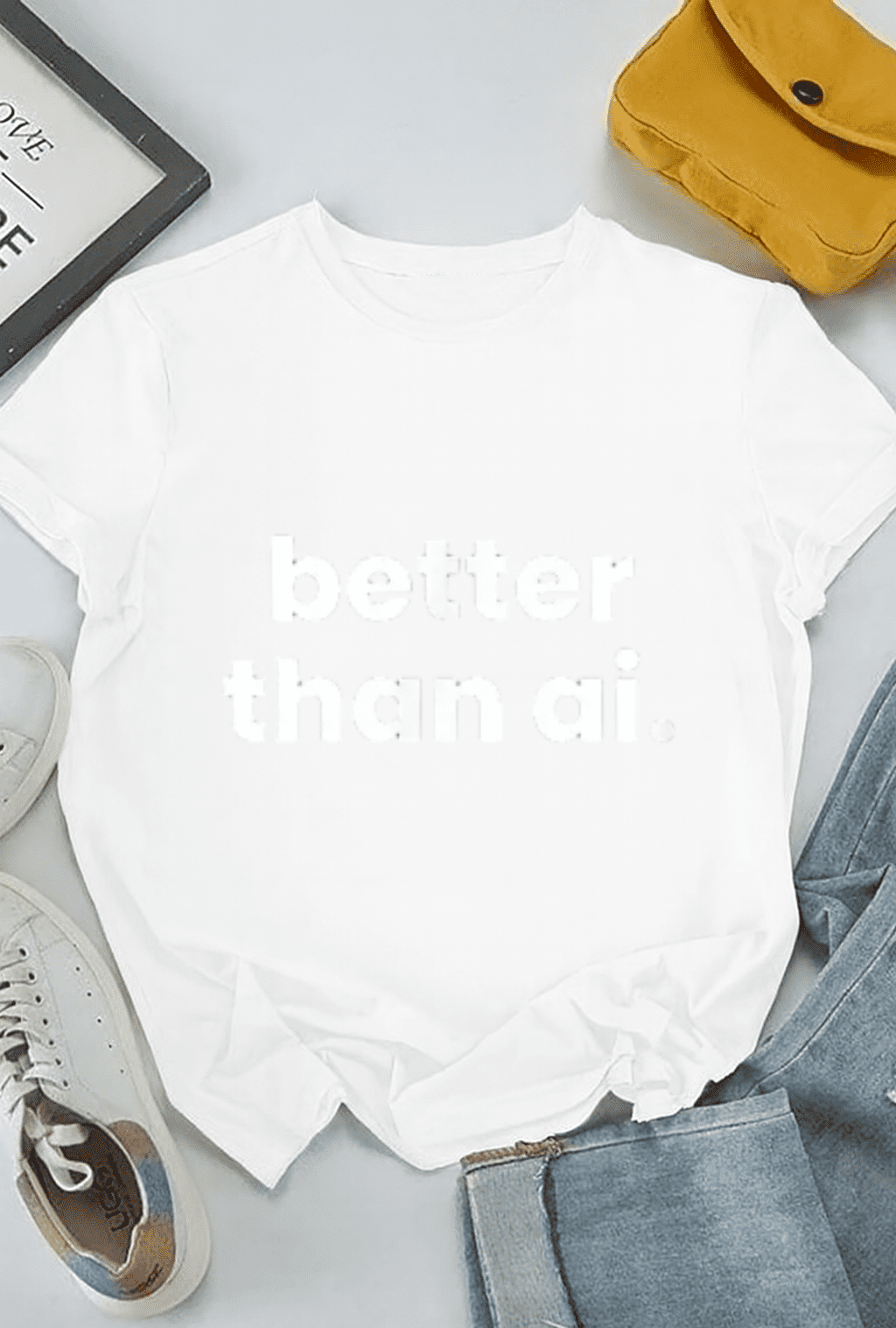 Better Than AI Funny Sarcastic Tech Humor Quote Gift up to Size 5XL ...