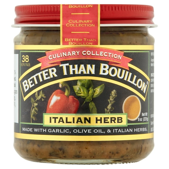 Better Than Bouillon Culinary Collection Italian Herb Base, Shelf-Stable, 8 oz Jar