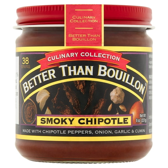 Better Than Bouillon Culinary Collection Smoky Chipotle Base, Shelf-Stable, 8 oz Jar (Pack of 2)