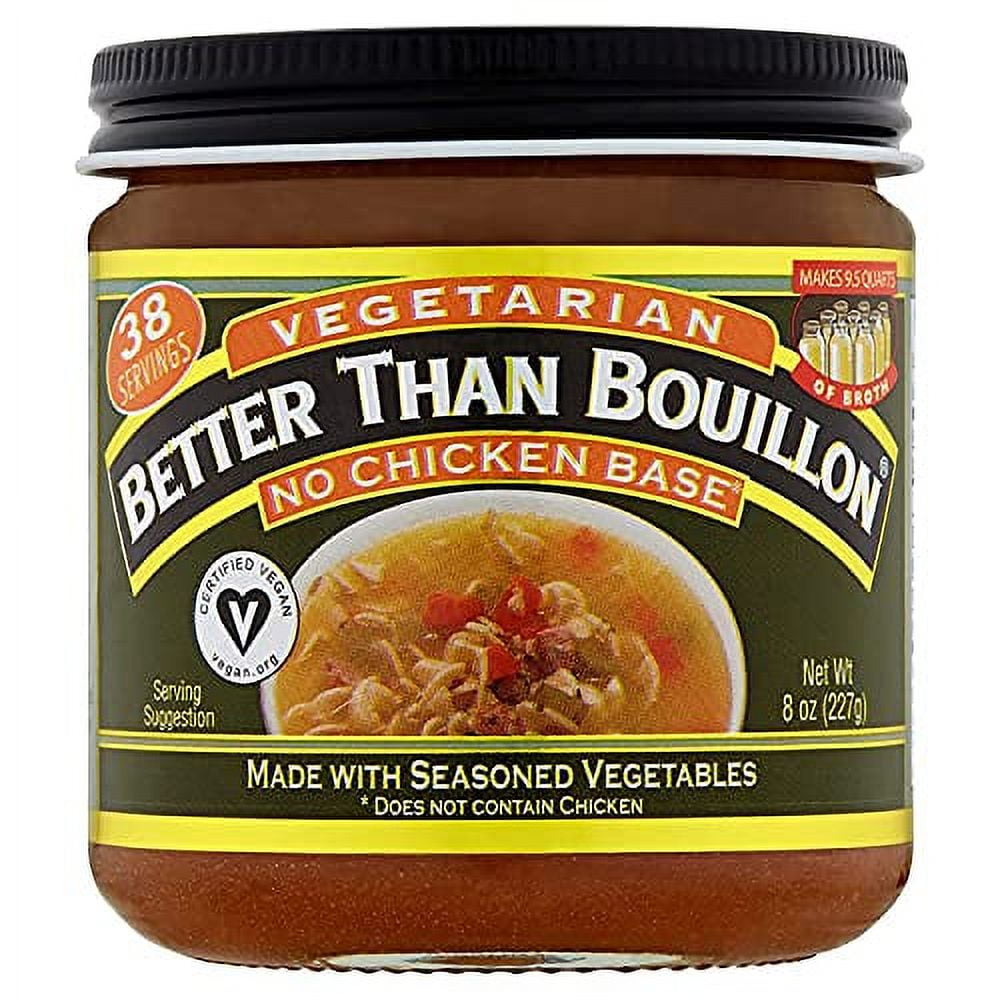 Vegetarian No Chicken Base with Seasoned Vegetables, 8 OZ