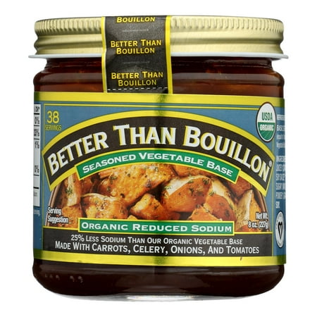 Better Than Bouillon Organic Reduced Sodium Seasoned Vegetable Base, 8 oz
