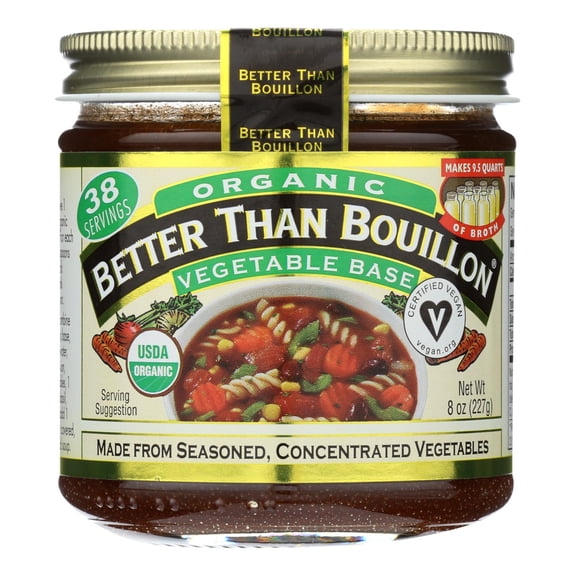Better Than Bouillon Organic Seasoned - Vegetable Base - Case of 6 - 8 oz.