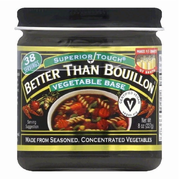 Better Than Bouillon Premium Seasoned Vegetable Base, Shelf-Stable, 8 oz Jar