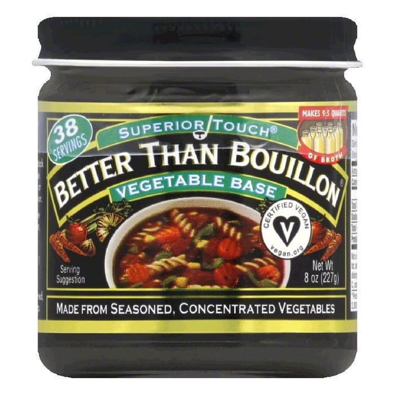 Better Than Bouillon Premium Seasoned Vegetable Base, Shelf-Stable, 8 oz Jar