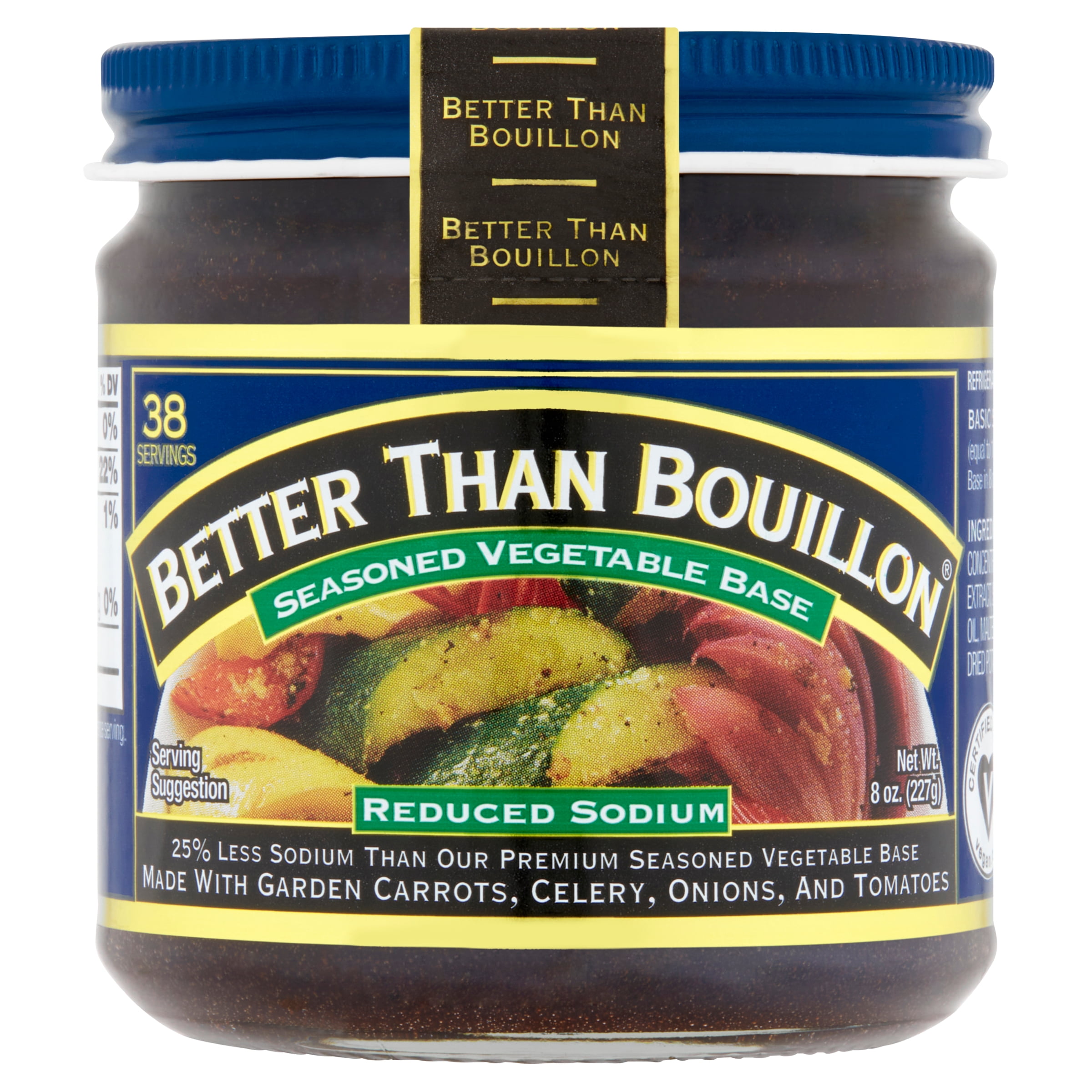 Reduced Sodium Seasoned Vegetable Base with Pureed Carrots, Celery, Onions, and Tomato, 8 OZ