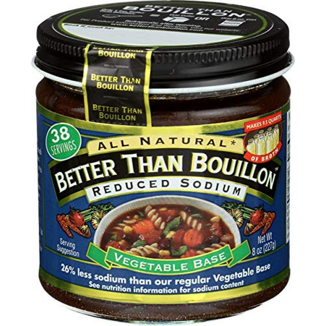 Better Than Bouillon Reduced Sodium Seasoned Vegetable Base, 8 oz