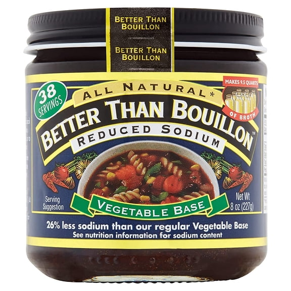 Better Than Bouillon Seasoned Vegetable Base - Reduced Sodium - 8 oz.