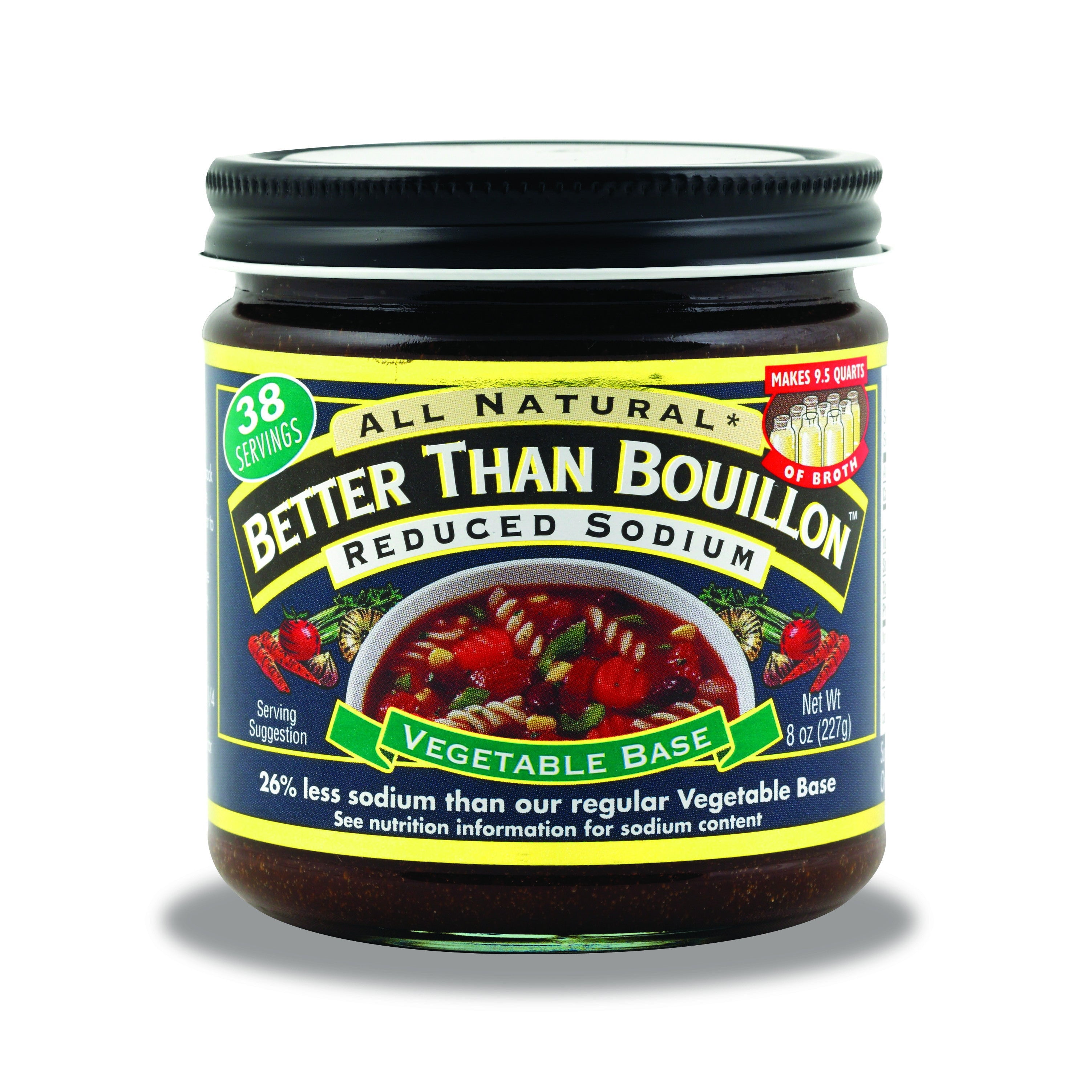 Better Than Bouillon Vegetable Base Reduced Sodium 8 oz Pack of 3
