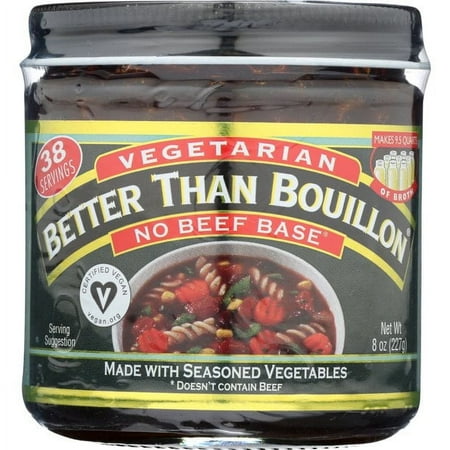 Better Than Bouillon Vegetarian No Beef Base -- 8 oz Pack of 3