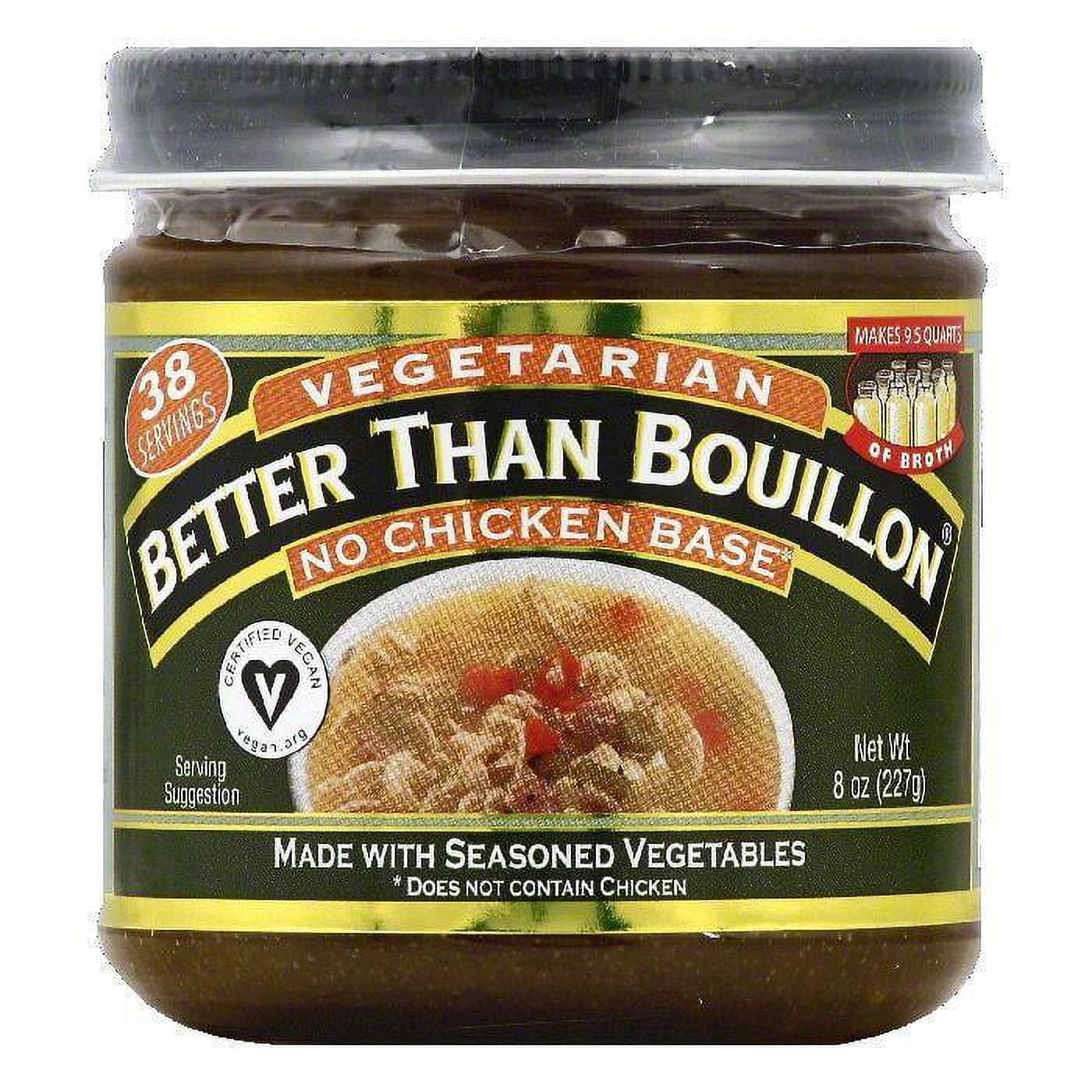 Better Than Bouillon Vegetarian No Chicken Base, 8 OZ (Pack of 6