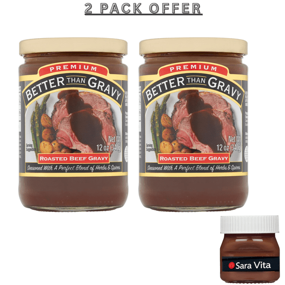 Better Than Gravy, Premium Roasted Beef Gravy, Shelf-Stable, 12 oz Jar