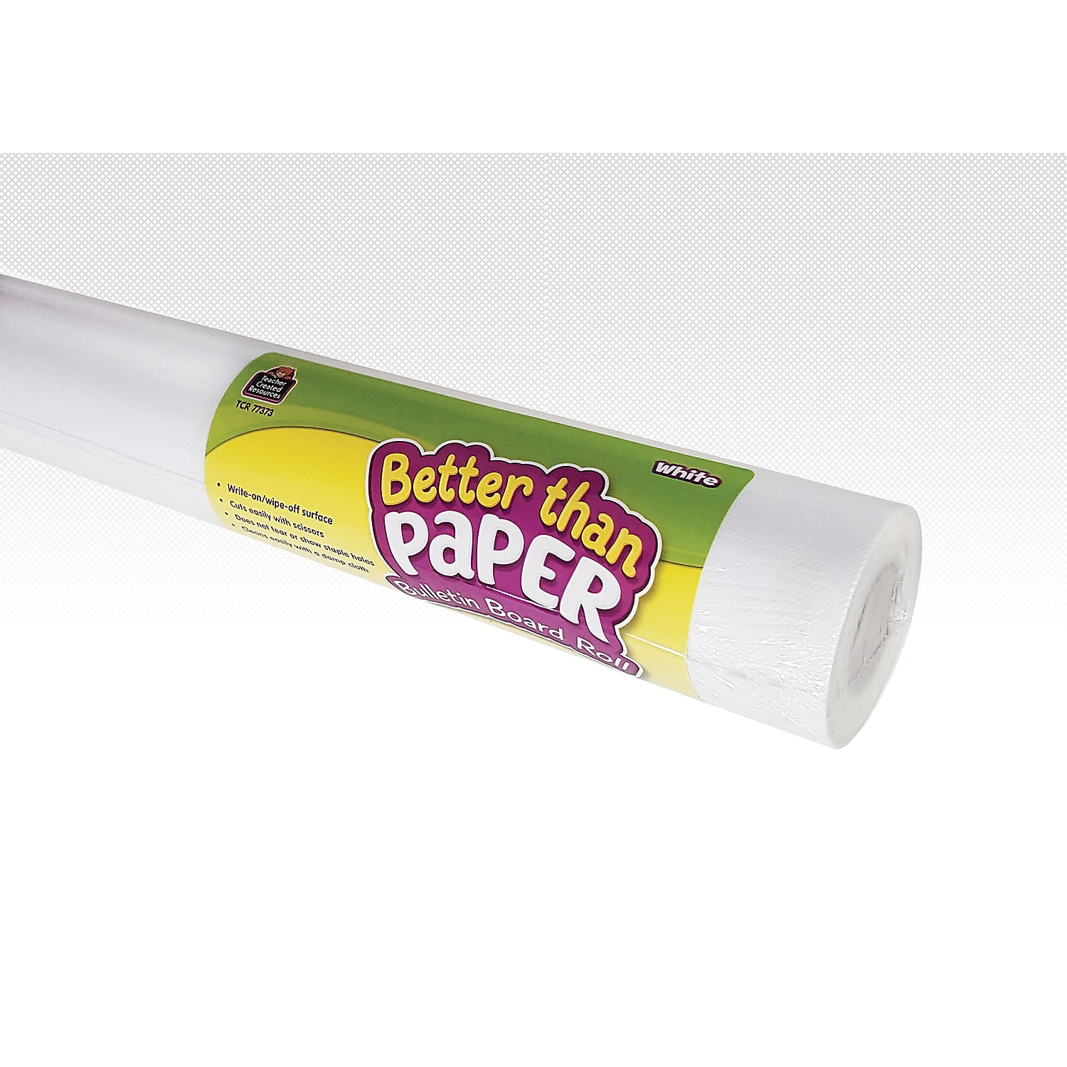 Better Than Paper Bulletin Board Roll, 4 ft x 12 ft, White Better Than Paper Bulletin Board Roll, 4 ft x 12 ft, White