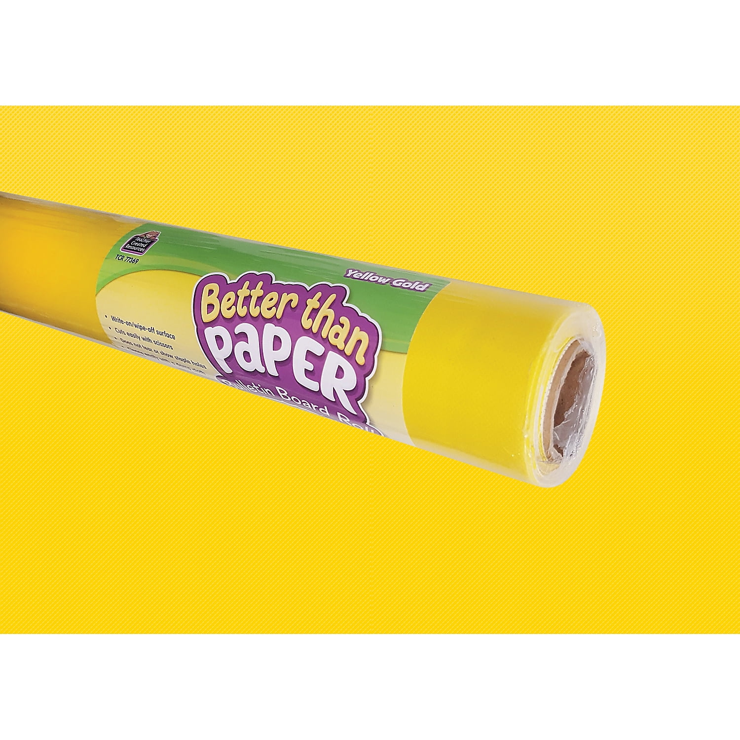 Better Than Paper Bulletin Board Roll, 4 ft x 12 ft, Yellow Gold Better Than Paper Bulletin Board Roll, 4 ft x 12 ft, Yellow Gold