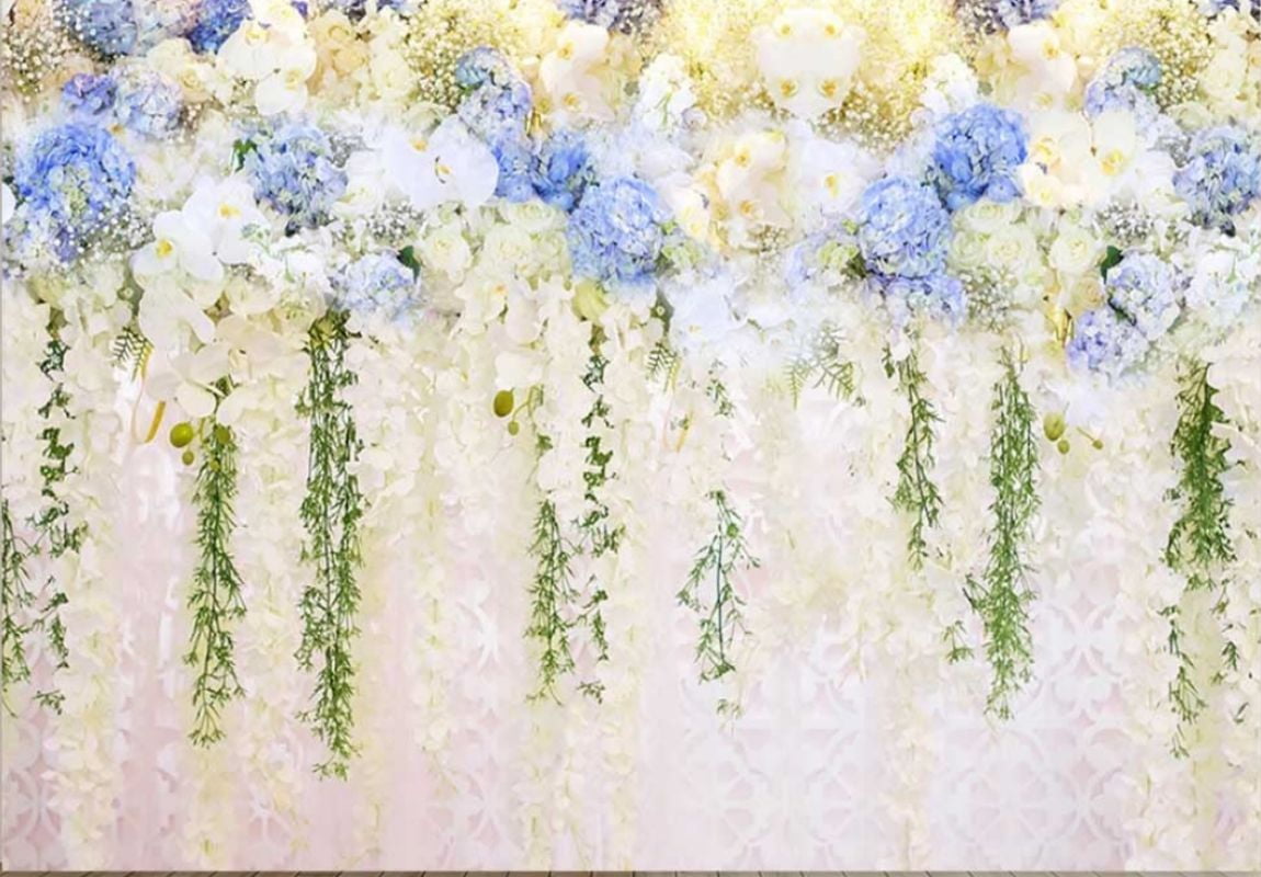AIBIIN 8x6ft Better Together Backdrop For Wedding Rustic Wood Photo Backdrop White Flowers Wedding Bridal Shower Party Decorations Banner Photo Booth Props