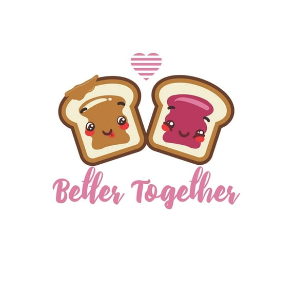 Better Together : Couple I Love I Peanut Butter & Jelly Sandwich (Paperback)
