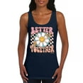 thumbnail image 1 of Better Together Women's Tank Top Vintage Retro Boho Style 70s Floral Vibe Hippie Peace Love Friendship Bohemian, 1 of 7