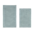 thumbnail image 1 of Better Trends Edge Blue 100% Cotton Reversible 2 Piece Bath Rug Set, 21" x 34" | 24" x 40", 1 of 4