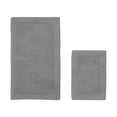 thumbnail image 1 of Better Trends Edge Gray 100% Cotton Reversible 2 Piece Bath Rug Set, 17" x 24" | 24" x 40", 1 of 5