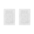 thumbnail image 1 of Better Trends 2 Piece Premium Bathroom Rug Set 100% Cotton Soft Tufted Reversible Bath Rug Water absorbent Bath Mat for Bathroom Shower and Tub Use, Edge Collection White (17" x 24" | 17" x 24"), 1 of 5